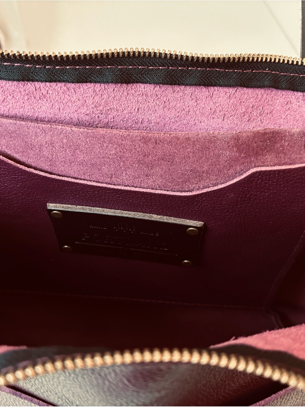 Portland Leather Goods large tote with zipper - Picture 3 of 9